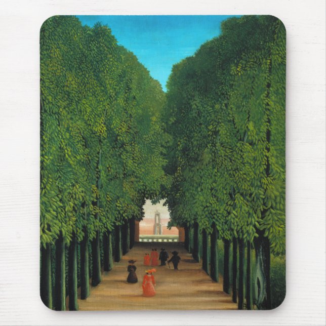 Henri Rousseau, Avenue in the Park at Saint Cloud Mouse Pad (Front)