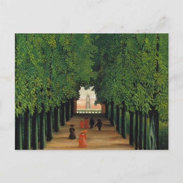 Henri Rousseau, Avenue in the Park at Saint Cloud Postcard (Front)