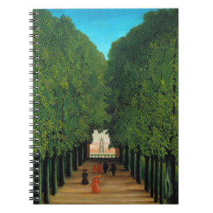 Henri Rousseau, Avenue in the Park at Saint Cloud Spiral Notebook