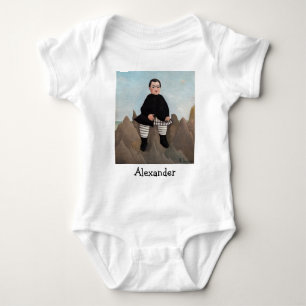 Henri Rousseau - Boy on the Rocks Baby Bodysuit