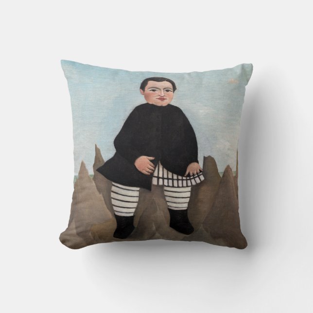 Henri Rousseau - Boy on the Rocks Cushion (Front)