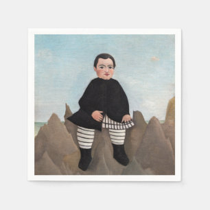Henri Rousseau - Boy on the Rocks Napkin