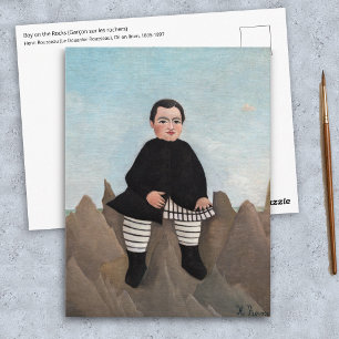 Henri Rousseau - Boy on the Rocks Postcard