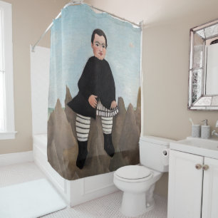 Henri Rousseau - Boy on the Rocks Shower Curtain