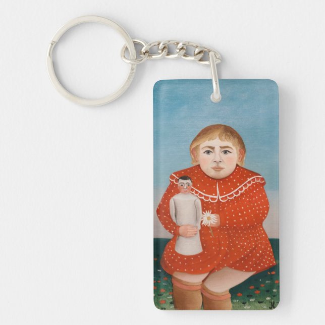 Henri Rousseau - Child with a Doll Key Ring (Front)