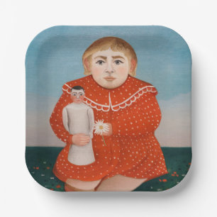 Henri Rousseau - Child with a Doll Paper Plate
