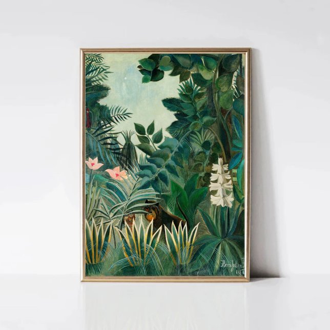 Henri Rousseau, Equatorial Jungle | Vintage Tropic Poster (Creator Uploaded)