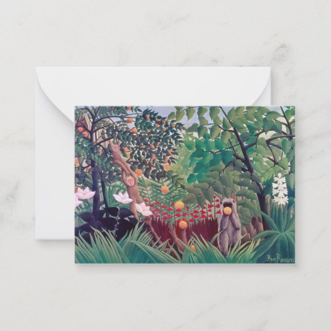 Henri Rousseau - Exotic Landscape Card (Front)
