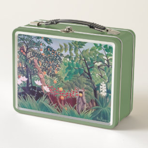 Henri Rousseau - Exotic Landscape Metal Lunch Box