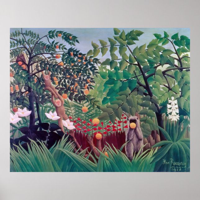 Henri Rousseau - Exotic Landscape Poster (Front)