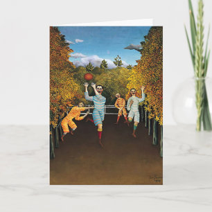 Henri Rousseau - Football Players Holiday Card