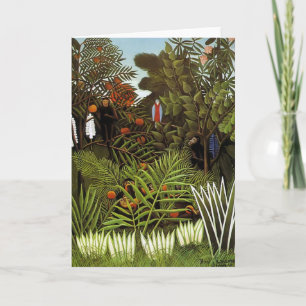 Henri Rousseau - Jungle Landscape Holiday Card