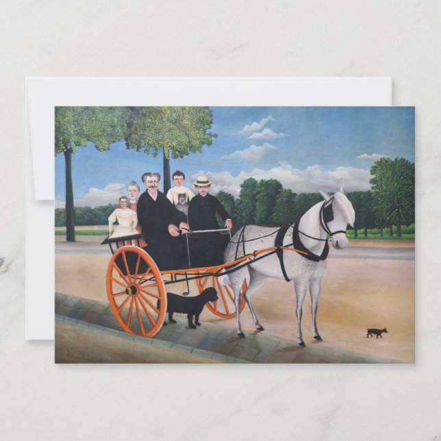 Henri Rousseau - La Carriole du pere Junier Invitation (Front)