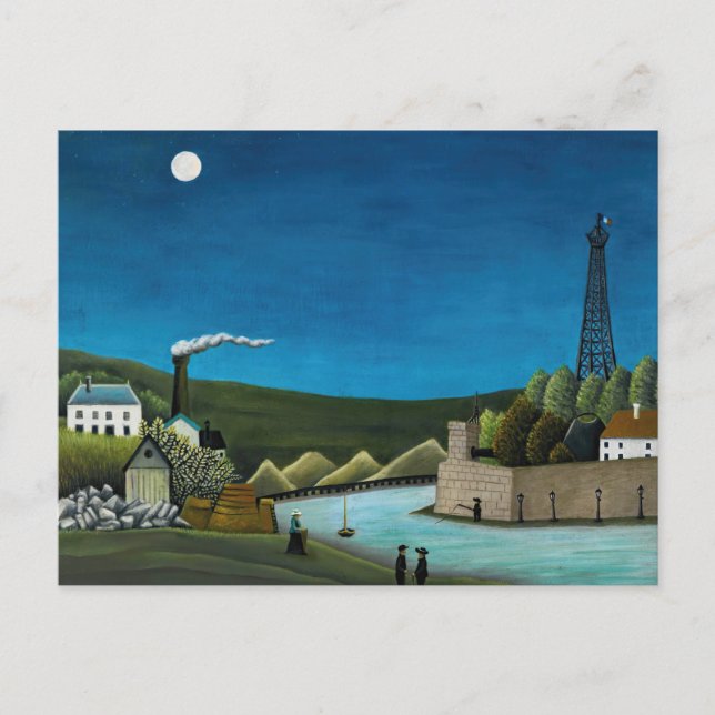 Henri Rousseau - La Seine A Suresnes Postcard (Front)