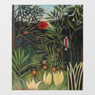 Henri Rousseau - Monkeys & Parrot in Virgin Forest