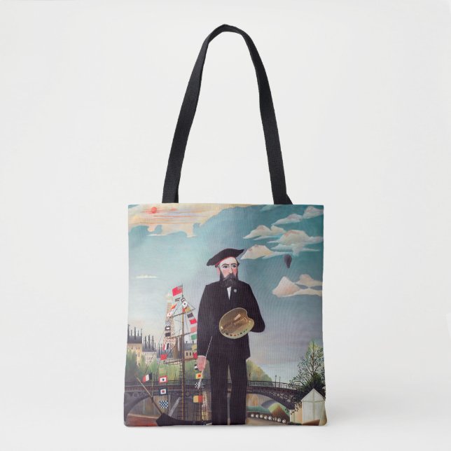 Henri Rousseau - Myself Portrait-Landscape Tote Bag (Front)