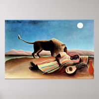 Henri Rousseau painting, Sleeping Gypsy