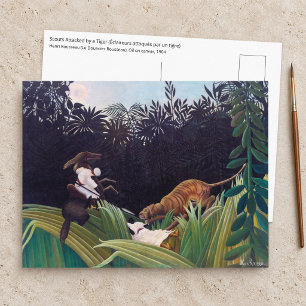 Henri Rousseau - Scouts Attacked by a Tiger Postcard