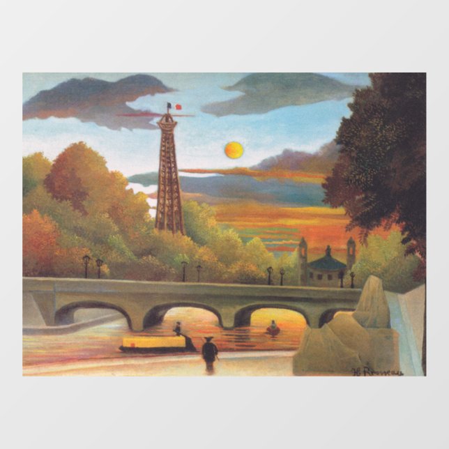 Henri Rousseau - Seine and Eiffel Tower in Sunset (Sheet)