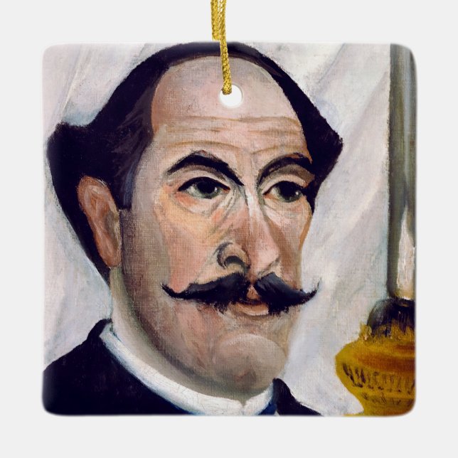 Henri Rousseau - Self Portrait Ceramic Ornament (Front)