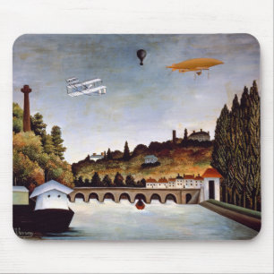Henri Rousseau - Sevres bridge & hills of Clamart Mouse Pad