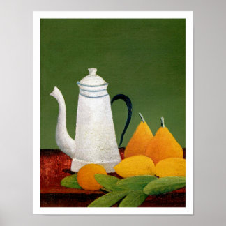 Henri Rousseau - Still Life with Fruit & Teapot Poster