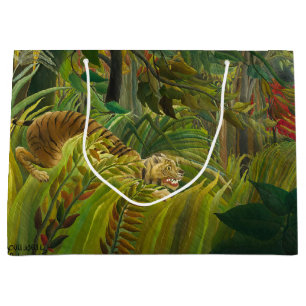 Henri Rousseau - Surprised! Large Gift Bag