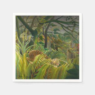 Henri Rousseau - Surprised! Napkin