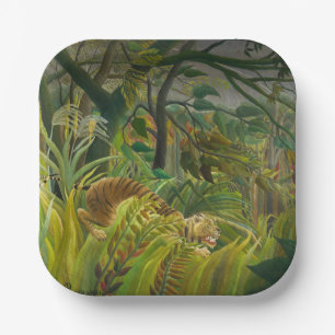 Henri Rousseau - Surprised! Paper Plate