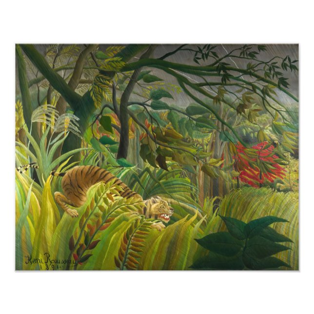 Henri Rousseau - Surprised! Poster (Front)