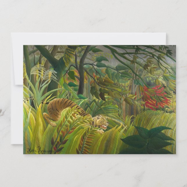 Henri Rousseau - Surprised! Thank You Card (Front)