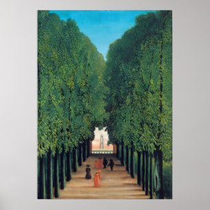 Henri Rousseau - The Avenue in Saint-Cloud Park Poster