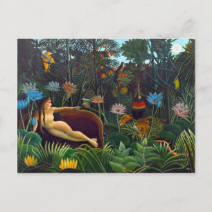 Henri Rousseau The dream 1910 (Le Rêve) Naïvist Postcard