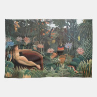 Henri Rousseau The Dream Jungle Flowers Naive Art