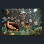 Henri Rousseau The Dream Jungle Flowers Painting Poster<br><div class="desc">Henri Rousseau The Dream (1910) The Dream is a large oil-on-canvas painting created by Henri Rousseau in 1910, one of more than 25 Rousseau paintings with a jungle theme. Essentially he was self-taught and is considered to be a naïve or primitive painter. Beautiful artistic floral vintage fine art painting featuring...</div>