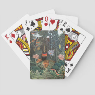 Henri Rousseau The Dream Jungle Flowers Surrealism Playing Cards