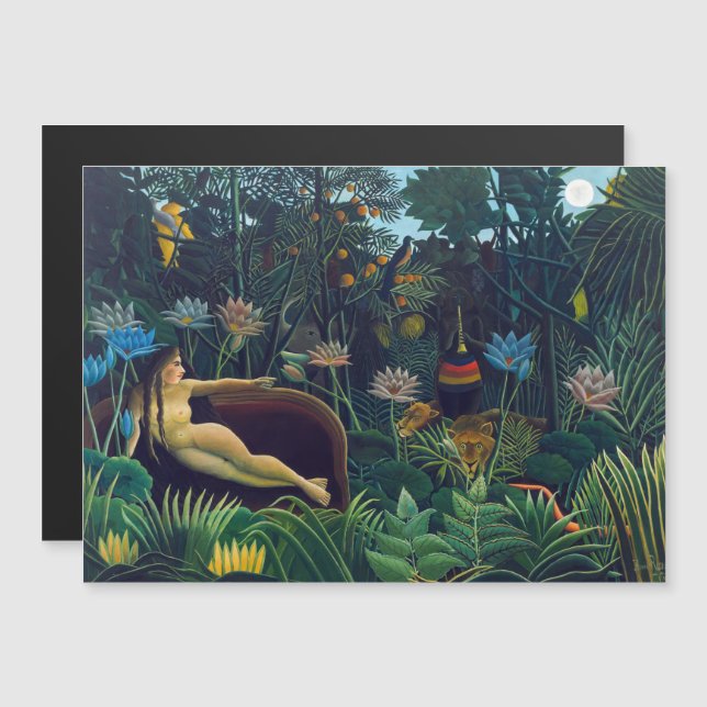 Henri Rousseau - The Dream / Le Reve Magnetic Card (Front/Back)