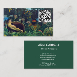 Henri Rousseau - The Dream / Le Reve - QR Code Business Card