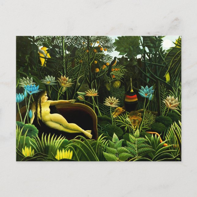 Henri Rousseau The Dream Postcard (Front)