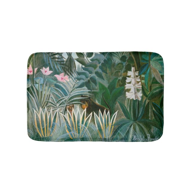 Henri Rousseau - The Equatorial Jungle Bath Mat (Front)