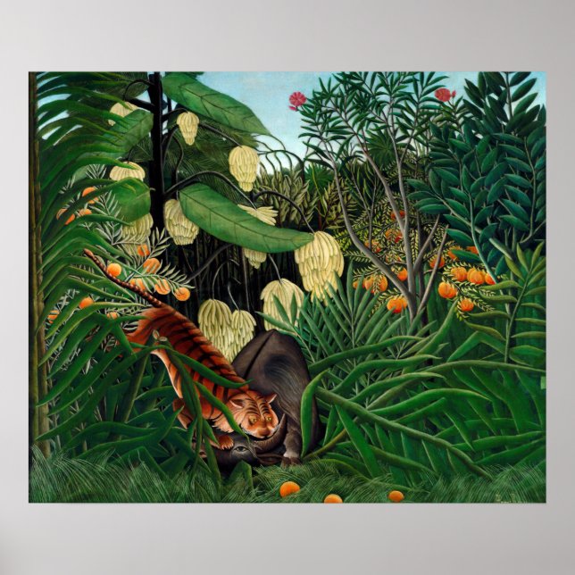 Henri Rousseau The Equatorial Jungle Botanical Gar Poster (Front)
