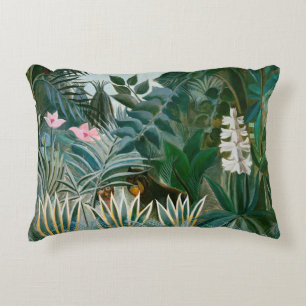 Henri Rousseau - The Equatorial Jungle Decorative Cushion