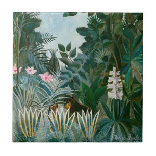Henri Rousseau - The Equatorial Jungle Tile