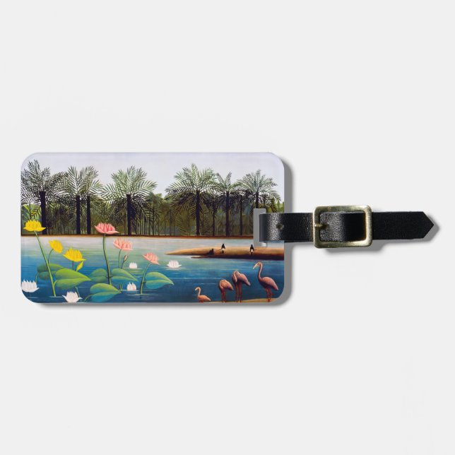 Henri Rousseau - The Flamingoes Luggage Tag (Front Horizontal)