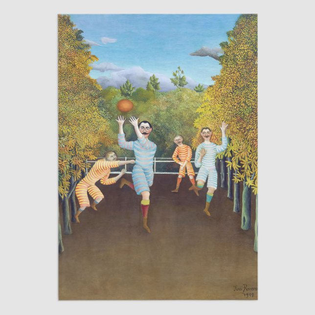 Henri Rousseau - The Football Players Tissue Paper (Creator Uploaded)