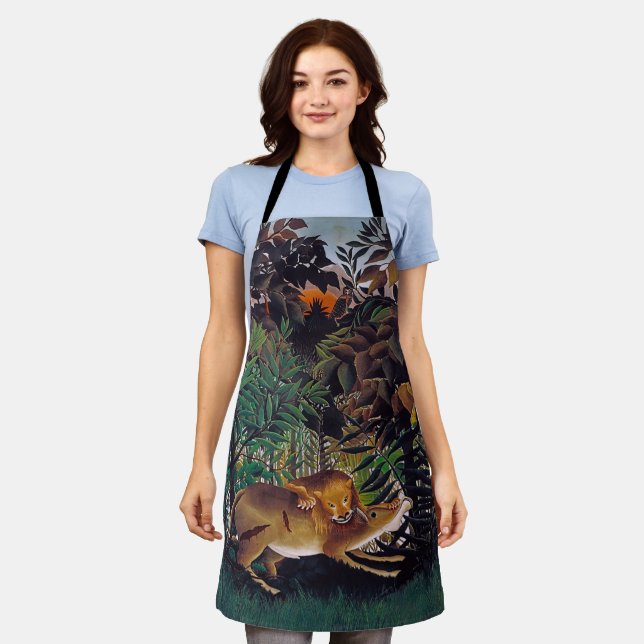Henri Rousseau - The Hungry Lion Apron (Worn)
