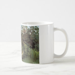 Henri Rousseau - The Hungry Lion Attacking Coffee Mug