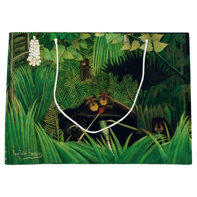 Henri Rousseau - The Merry Jesters Large Gift Bag (Front)