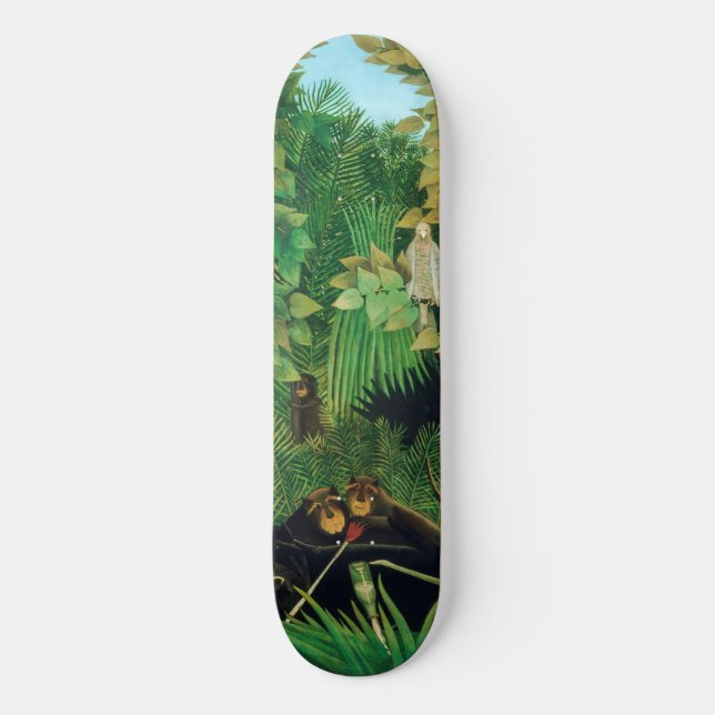 Henri Rousseau - The Merry Jesters Skateboard (Front)