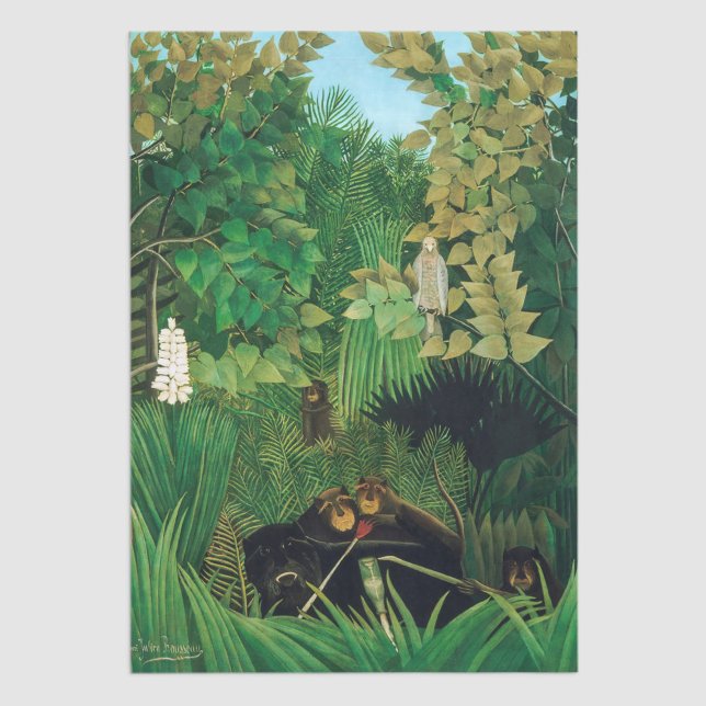 Henri Rousseau - The Merry Jesters Tissue Paper (Creator Uploaded)